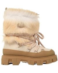 Moncler - Peak Après Shearling Suede Boots - Lyst