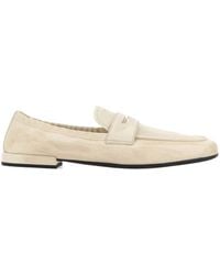 Prada - Logo-Printed Penny Loafers - Lyst