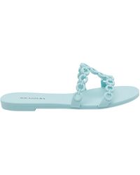 Aquazzura - Chain Strap Flat Sandals - Lyst