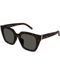 Saint Laurent - Eyewear Square Frame Sunglasses - Lyst