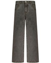 Etro - Logo Embroidered Straight-Leg Jeans - Lyst