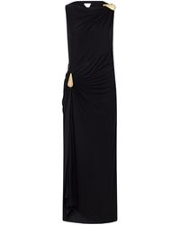 Bottega Veneta - Drop Detailed Sleeveless Dress - Lyst