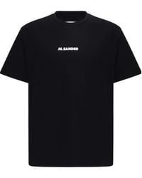 Jil Sander - Logo Printed Crewneck T-Shirt - Lyst