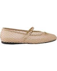 Prada - Mesh Fabric Ballerinas - Lyst