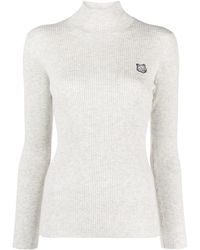 Maison Kitsuné - Mock-Neck Sweater - Lyst