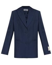 Off-White c/o Virgil Abloh - Logo Patch Single-Breasted Jacket - Lyst