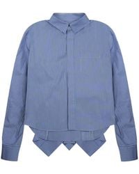 Sacai - Poplin Long Sleeved Shirt - Lyst