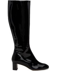 Aeyde - 50Mm Marty Patent Calf Leather Knee-High Boots - Lyst