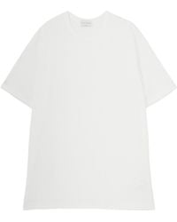 Yohji Yamamoto - Soft Single Jersey Round Neck Ss Tee - Lyst