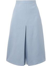 Valentino - Slit Midi Skirt - Lyst