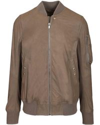 Rick Owens - Zip-Up Bomber Jacket - Lyst