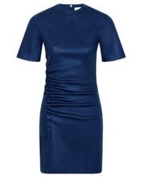 Rabanne - Ruched Snap-Button Mini Dress - Lyst