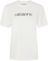 Rabanne - Logo Printed Crewneck T-Shirt - Lyst