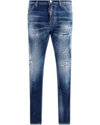 DSquared² - Distressed Medium Wash Kawaii Jeans - Lyst