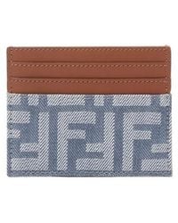 Fendi - Baguette Ff Jacquard Card Case - Lyst