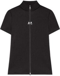 Courreges - Courrèges Interlock Zipped Top - Lyst
