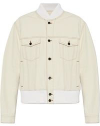 Lanvin - Contrast Trim Bomber Jacket - Lyst