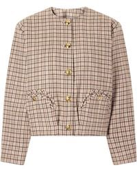 Blazé Milano - Altai Checked Wool And Cashmere-Blend Jacket - Lyst