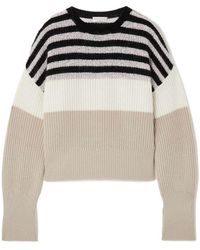 Brunello Cucinelli - Stripe-Pattern Knitted Jumper - Lyst