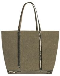 Vanessa Bruno - Large Sequin-Embellished Linen Tote Bag - Lyst
