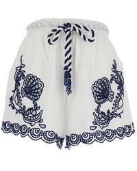 FARM Rio - Federica Tosi Garden Tiles Richelieu Shorts - Lyst