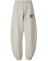 Off-White c/o Virgil Abloh - Logo-Print Track Pants - Lyst