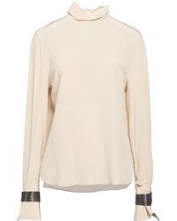 Brunello Cucinelli - Solid-Color Turtleneck Long-Sleeve Shirt - Lyst