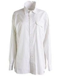 Phoebe Philo - Pinstripe Long-Sleeve Shirt - Lyst