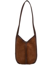 Hereu - Calella Suede Shoulder Bag - Lyst
