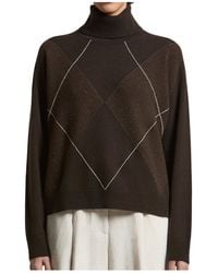 Peserico - Roll-Neck Long Sleeved Jumper - Lyst