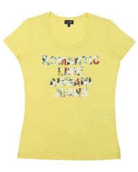 Armani Jeans - T-Shirt With Round Neck And Short Sleeves - Lyst
