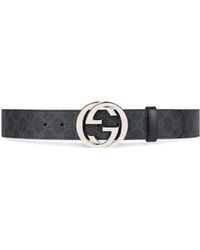 Gucci - Gg Supreme G Buckle Belt - Lyst