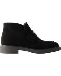 Gianvito Rossi - Suede Ankle Boots - Lyst
