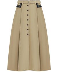 Dior - Mid-Length Flared Skirt - Lyst