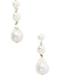 Jennifer Behr - Amari-Tone Pearl Earrings - Lyst