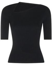 MM6 by Maison Margiela - Short-Sleeved Knit Top - Lyst