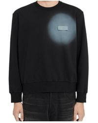 MM6 by Maison Margiela - Spray Printed Crewneck Sweatshirt - Lyst