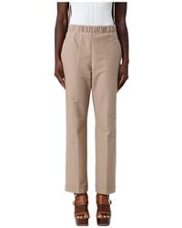 Max Mara - Elastic Waist Casual Pants - Lyst