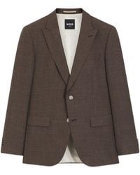 BOSS - Boss Huge Peak Single-Breasted Blazer - Lyst