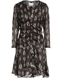 Isabel Marant - Mini Dress Silk, Metallic Polyester - Lyst