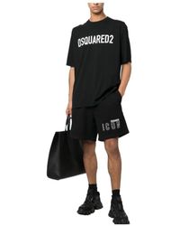 DSquared² - Logo Printed Knee-Length Shorts - Lyst