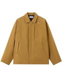 Stone Island - Waterproof And Windproof Coach Jacket With Padding - Lyst
