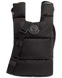 Moncler - Legere Logo Patch Quilted Crossbody Bag - Lyst