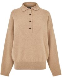 Jacquemus - Long-Sleeved Knit Polo Shirt - Lyst