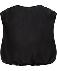Loulou de Saison - Gathered-Shoulders Blouse - Lyst