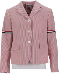Thom Browne - Striped-Pattern Blazer - Lyst