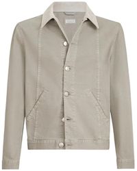 Brunello Cucinelli - Garment-Dyed Outerwear Jacket - Lyst