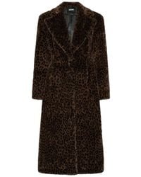 ROTATE BIRGER CHRISTENSEN - Long Faux Fur Coats - Lyst