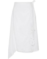 SIR. - Lace-Embellished Midi Skirt - Lyst
