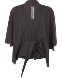 Rick Owens - Tie-Front Cape Top - Lyst